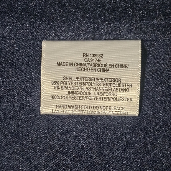 Dress the Population “Iris” Crepe Maxi Gown – Navy Blue, Size M - Picture 5 of 8